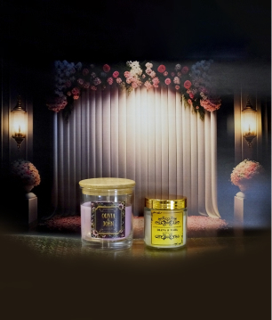 Wedding favor candles